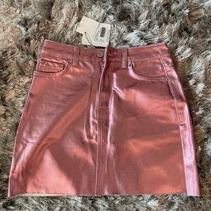 Pink coated skirt